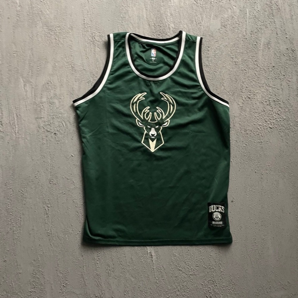Milwaukee Bucks NBA Basketball Jersey Mens XL Green 2010s NBA